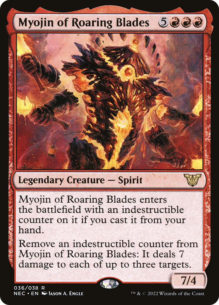 Myojin of Roaring Blades (NEC-036) (Foil)