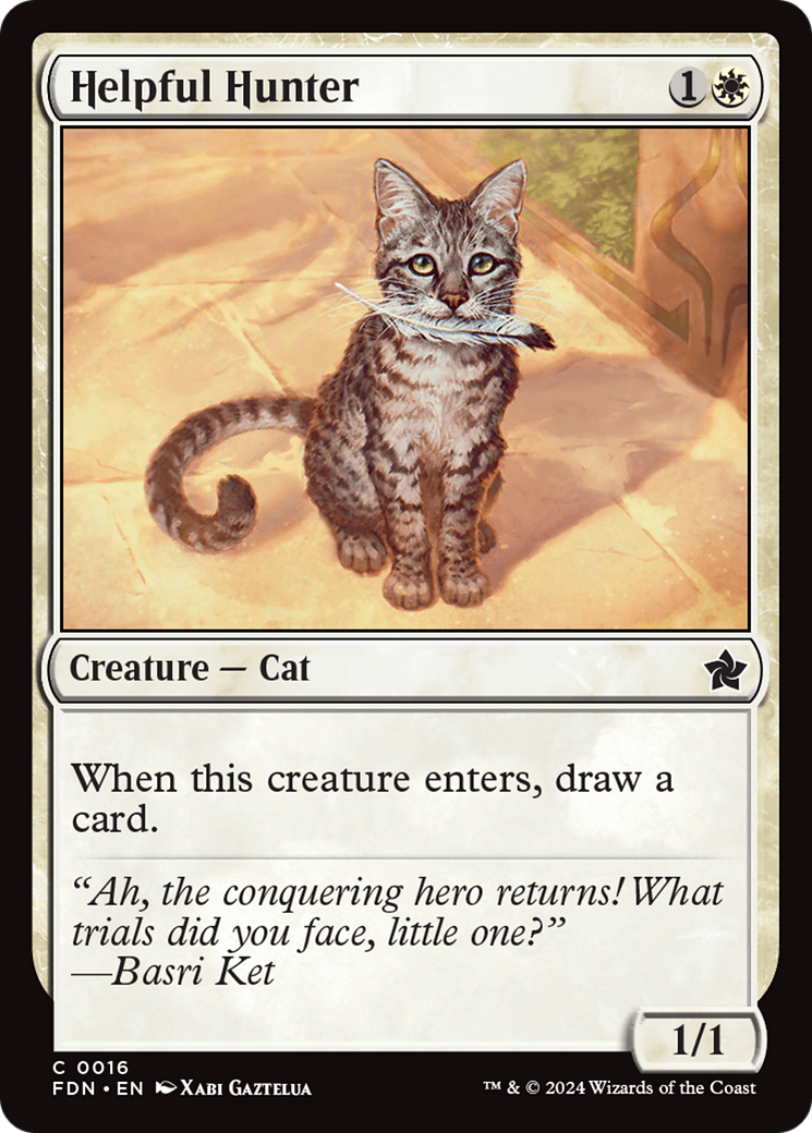 Helpful Hunter (FDN-016) (Foil)