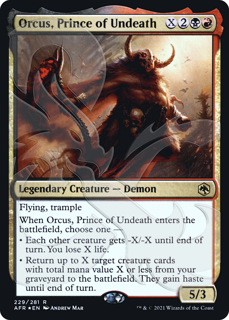 Orcus, Prince of Undeath (Ampersand Stamped) (AFR&-229A) (Foil)