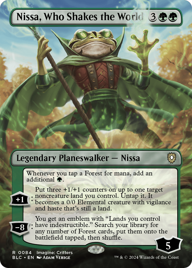 Nissa, Who Shakes the World (BLC-084) (Borderless)