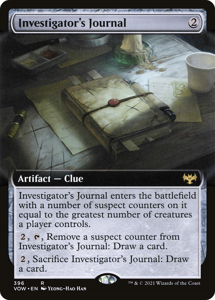 Investigator's Journal (VOW-396) (Extended Art) (Foil)
