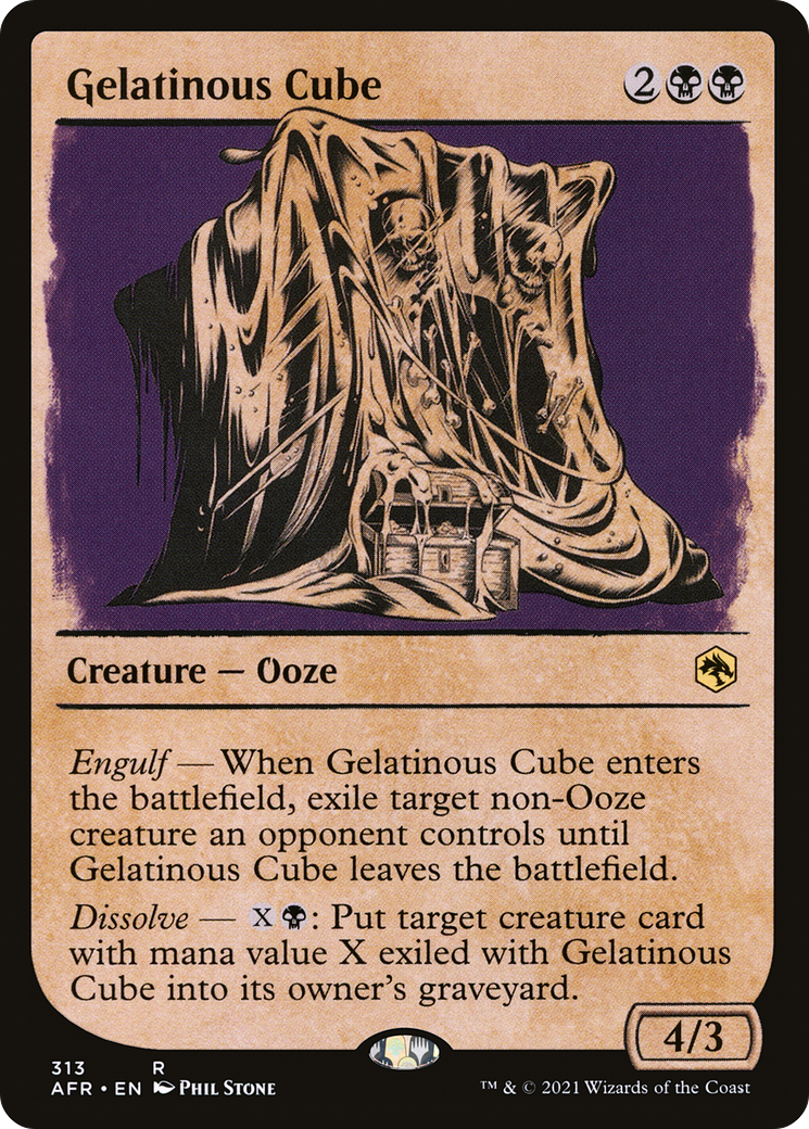 Gelatinous Cube (AFR-313) (Showcase) (Foil)