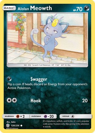 Alolan Meowth (CEC-128) (Reverse Holofoil)