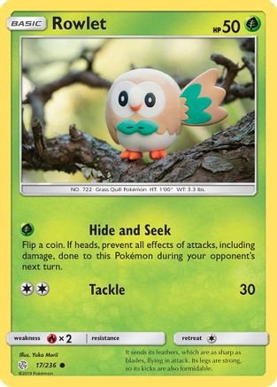 Rowlet (CEC-017) (Reverse Holofoil)