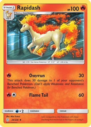 Rapidash (CEC-024) (Reverse Holofoil)