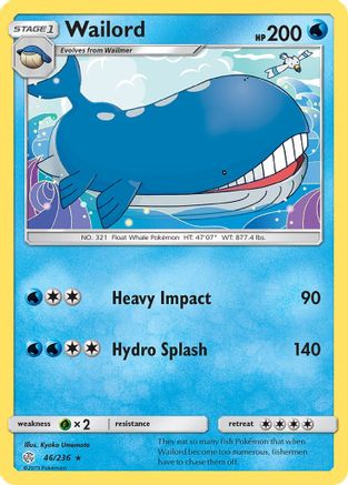 Wailord (CEC-046) (Reverse Holofoil)