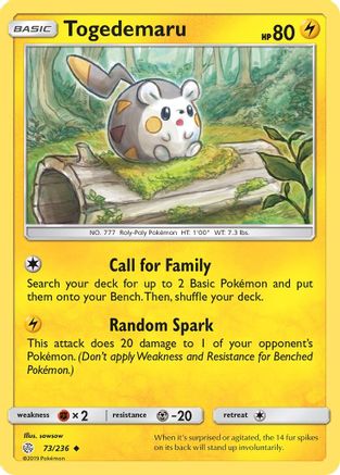Togedemaru (CEC-073) (Reverse Holofoil)