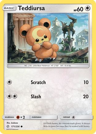 Teddiursa (CEC-171) (Reverse Holofoil)
