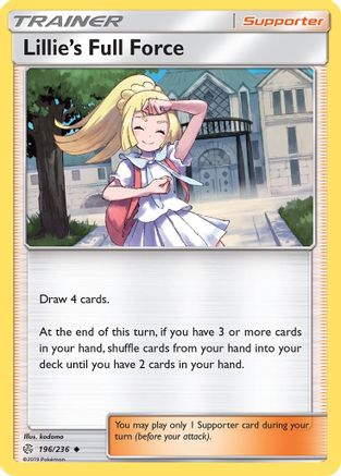 Lillie's Full Force (CEC-196) (Reverse Holofoil)