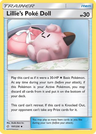 Lillie's Poke Doll (CEC-197) (Reverse Holofoil)