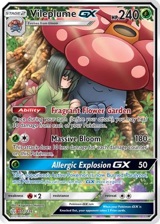Vileplume GX (Full Art) (CEC-211) (Holofoil)