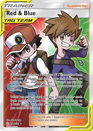 Red & Blue (Full Art) (CEC-234) (Holofoil)