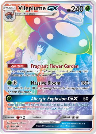 Vileplume GX (Secret) (CEC-250) (Holofoil)