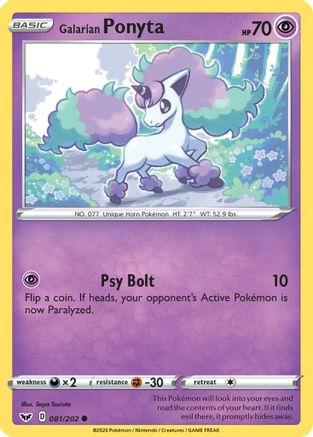 Galarian Ponyta (SSH-081)