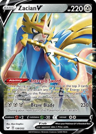 Zacian V (SSH-138) (Holofoil)
