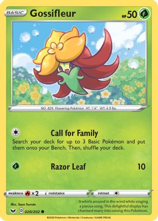Gossifleur (SSH-020) (Reverse Holofoil)