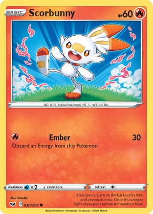 Scorbunny (030) (SSH-030) (Reverse Holofoil)