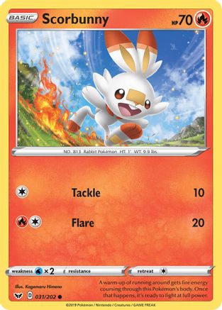 Scorbunny (031) (SSH-031) (Reverse Holofoil)