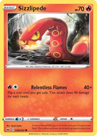Sizzlipede (038) (SSH-038) (Reverse Holofoil)