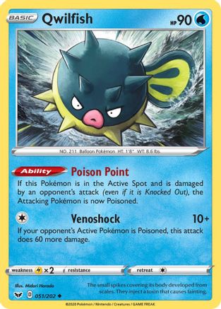 Qwilfish (SSH-051) (Reverse Holofoil)