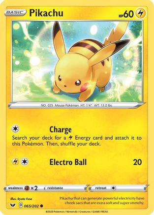 Pikachu (SSH-065) (Reverse Holofoil)
