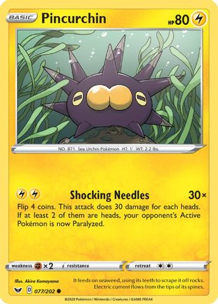 Pincurchin (SSH-077) (Reverse Holofoil)