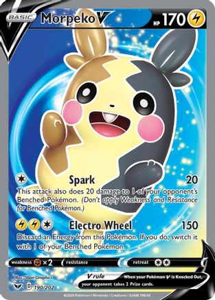 Morpeko V (Full Art) (SSH-190) (Holofoil)