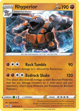 Rhyperior (SSH-099) (Reverse Holofoil)