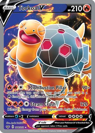 Torkoal V (Full Art) (SSH-188) (Holofoil)
