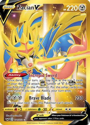 Zacian V (Secret) (SSH-211) (Holofoil)