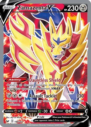 Zamazenta V (Full Art) (SSH-196) (Holofoil)