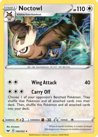 Noctowl (SSH-144) (Reverse Holofoil)
