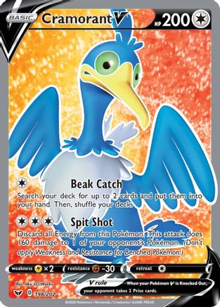 Cramorant V (Full Art) (SSH-198) (Holofoil)