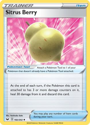Sitrus Berry (SSH-182) (Reverse Holofoil)