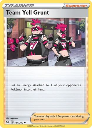 Team Yell Grunt (SSH-184) (Reverse Holofoil)