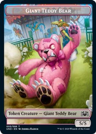 Giant Teddy Bear // Acorn Stash Double-Sided Token (UND-5 // 6)