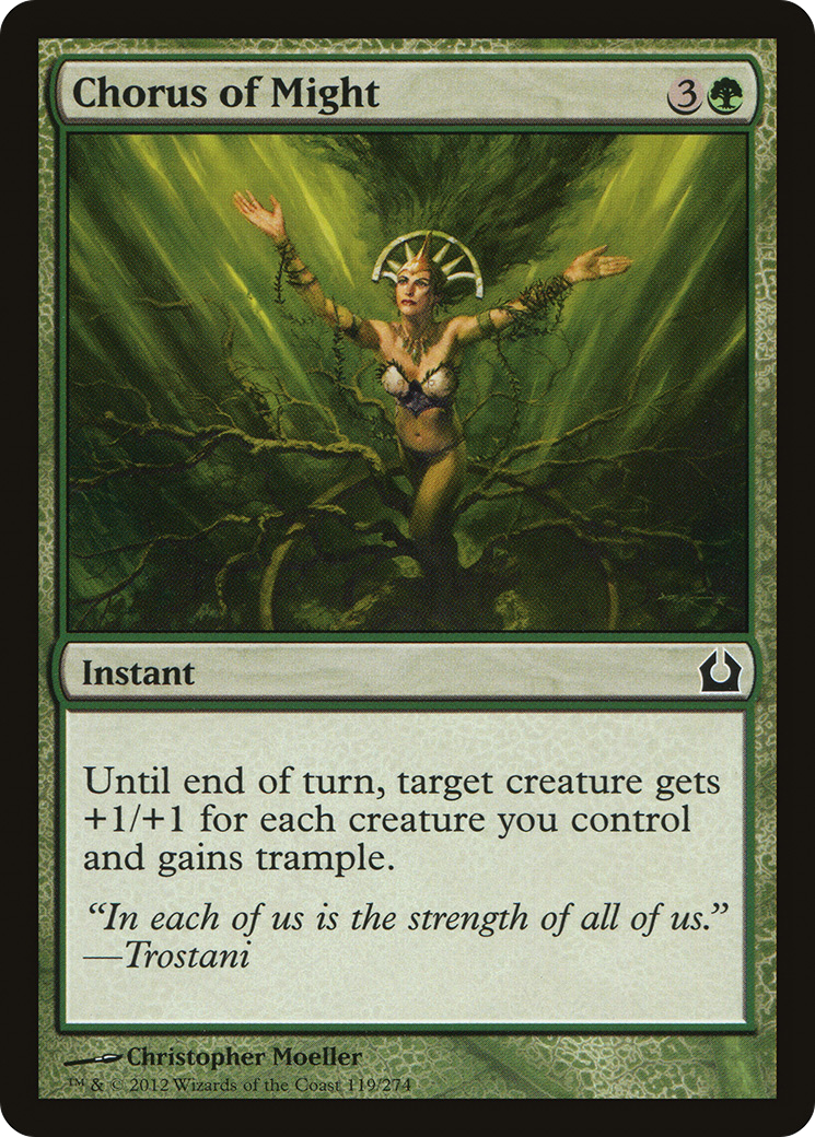 Chorus of Might (RTR-119) (Foil)