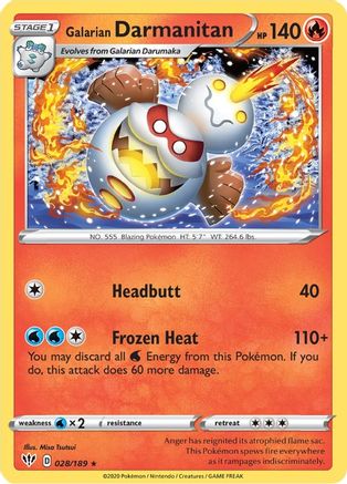 Galarian Darmanitan (28) (DAA-028) (Reverse Holofoil)