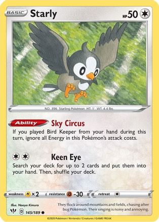 Starly (DAA-145) (Reverse Holofoil)