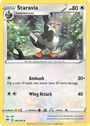 Staravia (DAA-146) (Reverse Holofoil)