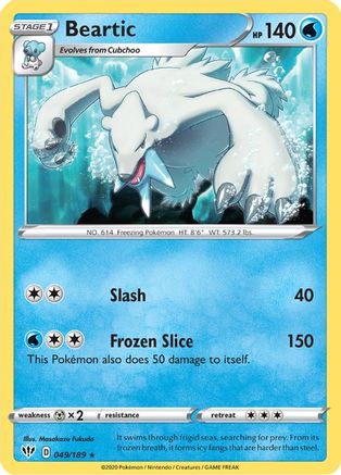 Beartic (DAA-049) (Reverse Holofoil)