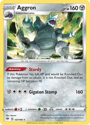Aggron (DAA-123) (Reverse Holofoil)