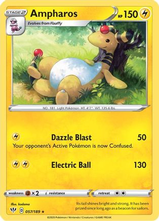 Ampharos (DAA-057) (Reverse Holofoil)