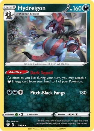 Hydreigon (DAA-110) (Reverse Holofoil)
