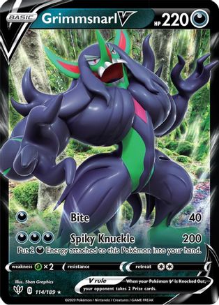 Grimmsnarl V (DAA-114) (Holofoil)