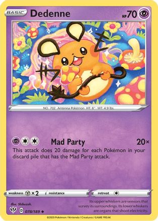Dedenne (DAA-078) (Reverse Holofoil)