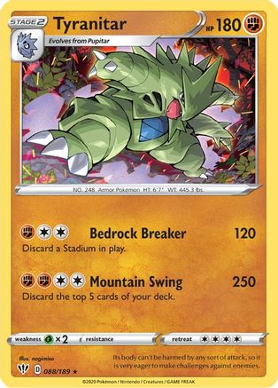 Tyranitar (DAA-088) (Reverse Holofoil)