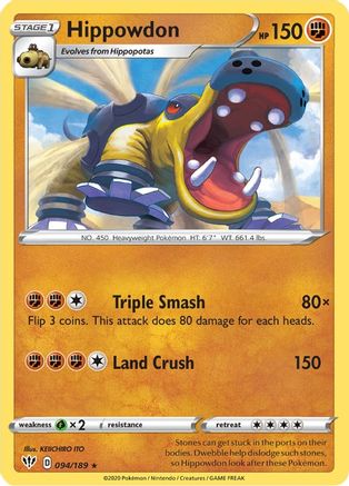 Hippowdon (DAA-094) (Reverse Holofoil)