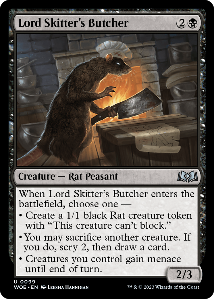 Lord Skitter's Butcher (WOE-099) (Foil)