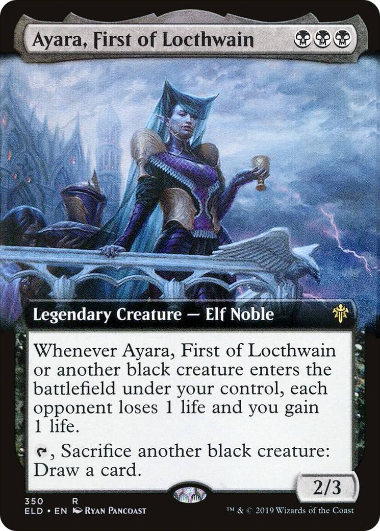 Ayara, First of Locthwain (ELD-350) (Extended Art)